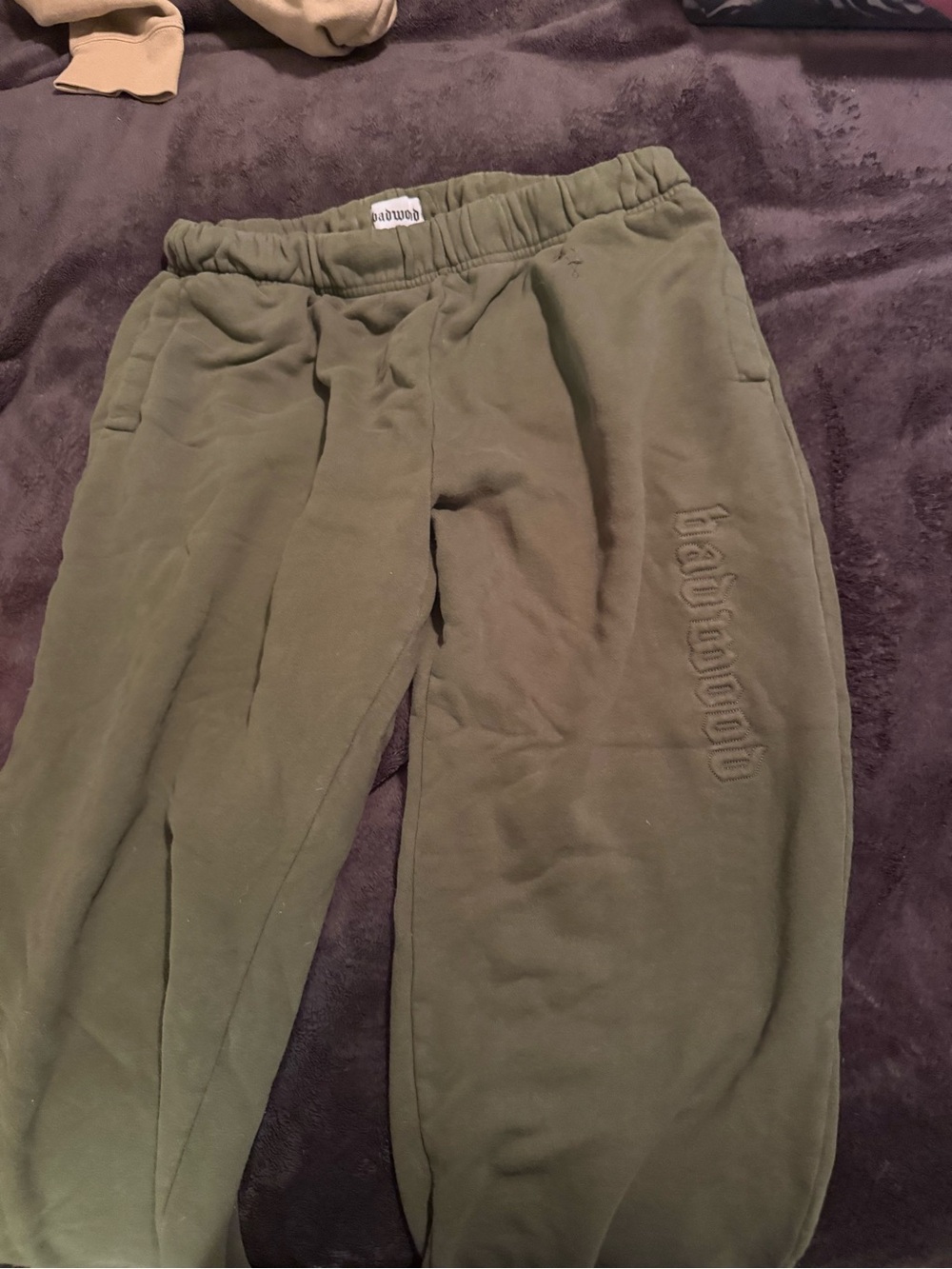 Badenwood Olive Green Jogger Sweatpants